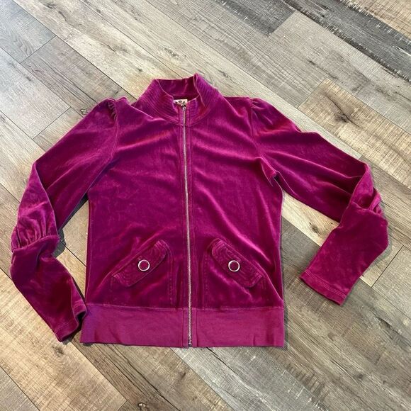 Y2K JUICY COUTURE Pants - Y2K JUICY COUTURE Puff Sleeve Velour
Jacket Size L tracksuit bottom S